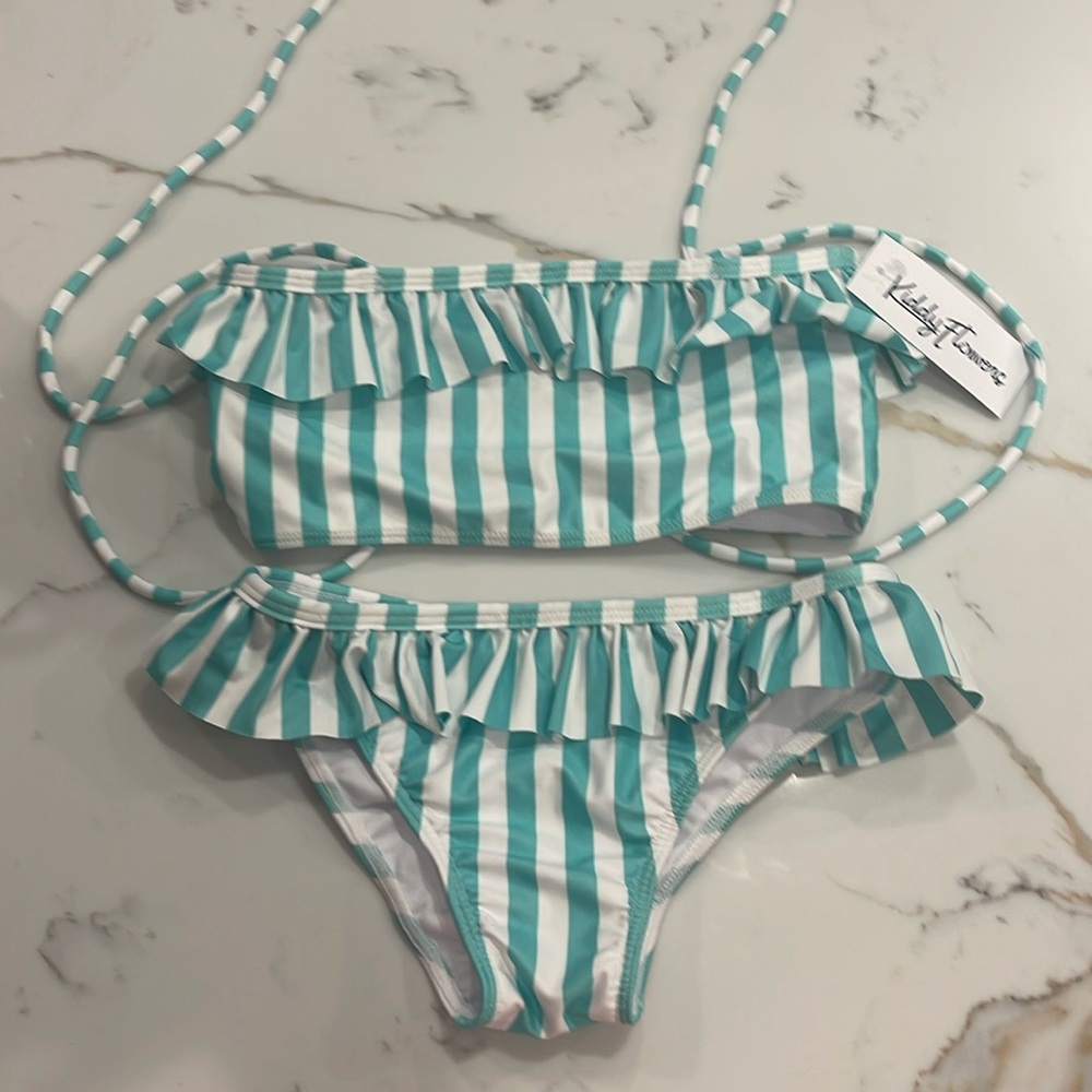 Girls Kiddy Flowers (Kenny Flowers) bikini size 6 NWT